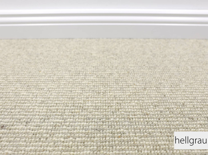 Leeds Fein Berber Teppichboden Meterware in Hellgrau 603 - TS440411