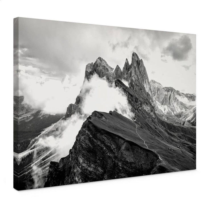 Leinwandbild Blick auf die Alpen - Berglandschaft der Dolomiten - WA432970