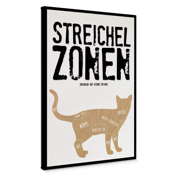 Leinwandbild Streichelzonen - Katze - WA375629