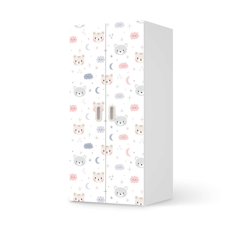 Möbelfolie IKEA Stuva / Fritids Schrank - 2 grosse Türen - Sweet Dreams - CR117888