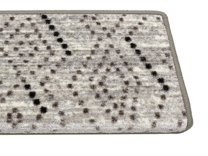 Noah Boho Stufenmatte Rechteckig Wunschmass in Grau - TS459289