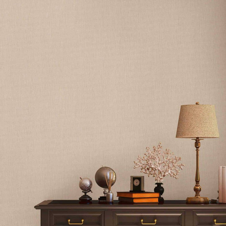Strukturierte Vliestapete in hellem Beige - Schlichte Eleganz für moderne Raumkonzepte - WA506778