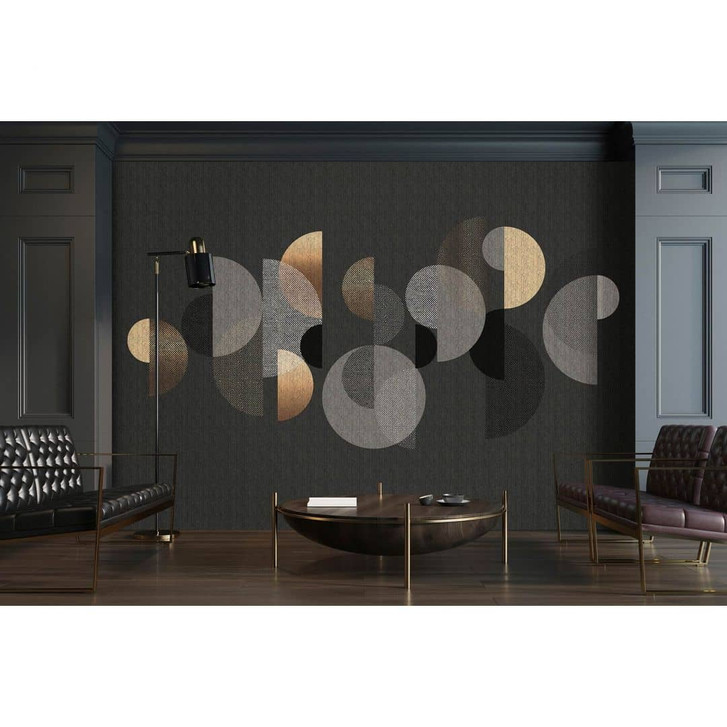 Livingwalls Fototapete Walls by Patel 3 Chelsea 1 schwarz, grau, gold, weiss - WA327867