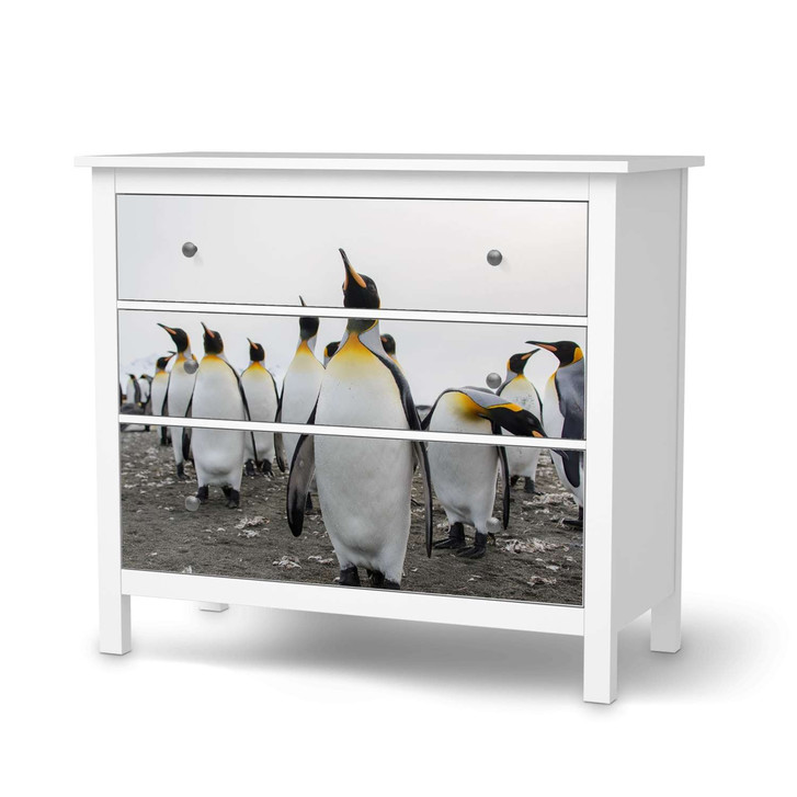 Möbelfolie IKEA Hemnes Kommode 3 Schubladen - Penguin Family - CR114765