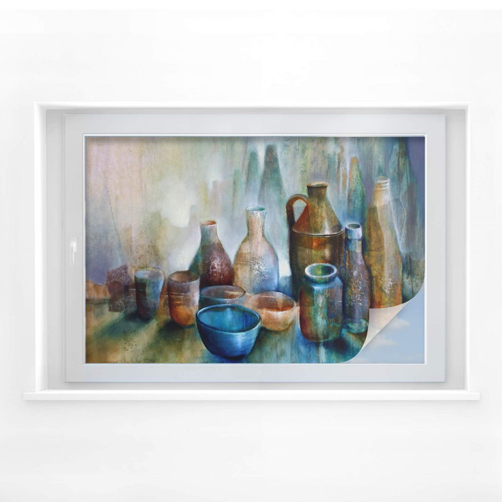 Sichtschutzfolie Schmucker - Stillleben mit blauer Schale - WA176722