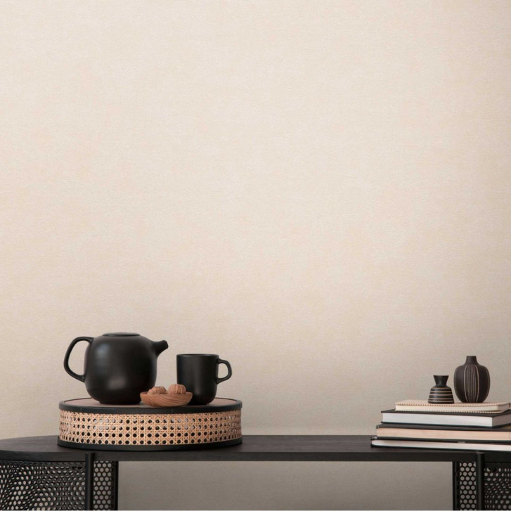 Strukturtapete in Leinenoptik Beige – Dezente Vliestapete modern & zeitlos - WA456532