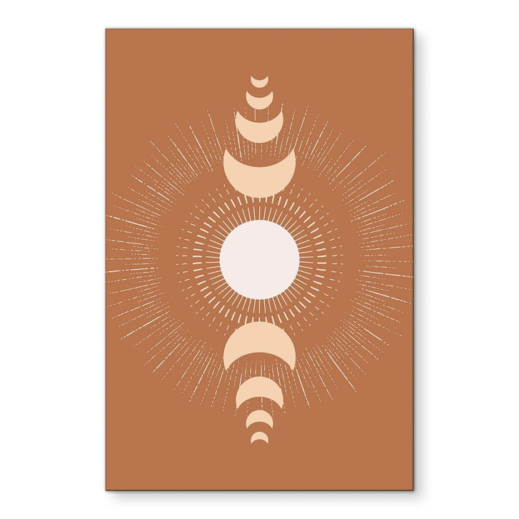 Wandbild Mondzyklen - Sonne und Mond im Einklang - KsanaKalpa - Alu-Dibond - WA458339