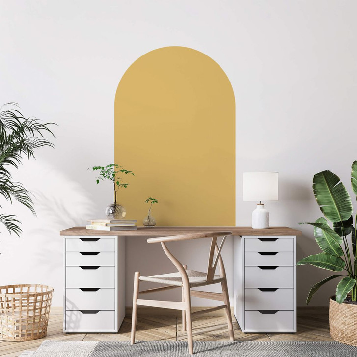 Wandtattoo Rundbogen breit - Senfgelb - WA412382