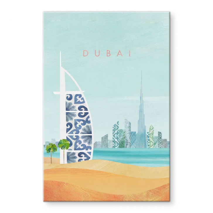 Acrylglasbild Strand von Dubai - Burj Al Arab - Rivers - WA464263