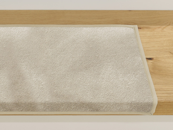 Emily Velours Stufenmatte Rechteckig Wunschmass in Hermelin - TS480072