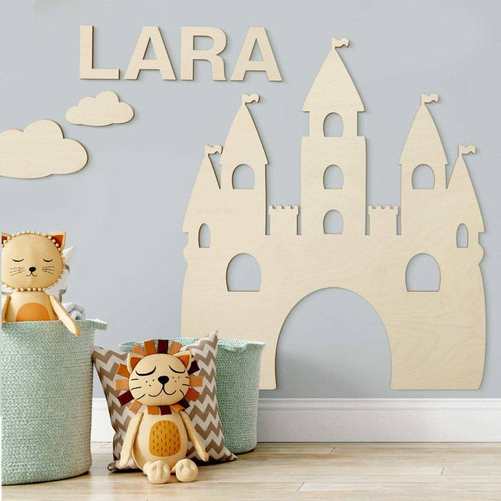 Holzdeko Pappel - Prinzessin Schloss - WA309942