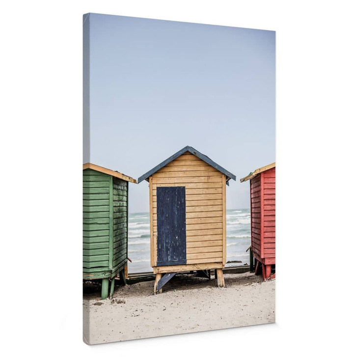 Leinwandbild Küstencharme - Bunte Hütten am Meer - Shot by Clint - WA459751