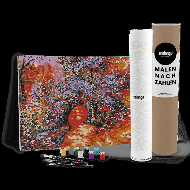 Malen nach Zahlen Leinwandbild - Blütentor am See - WA447090