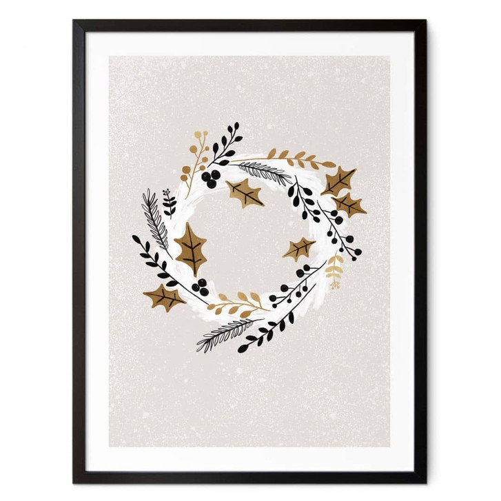 Poster Weihnachten - Festlicher Adventskranz - Orara Studio - WA408440