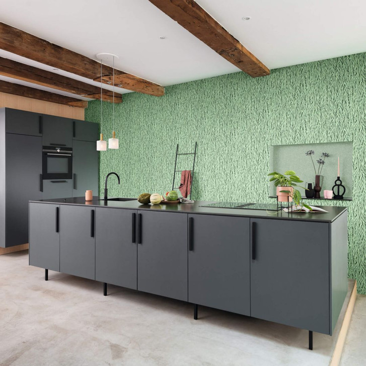 Rasch Vliestapete, Mustertapete Composition hellgrün - WA338823