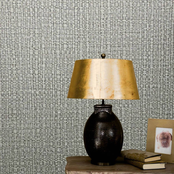 Vliestapete mit einem Bastgewebe und 3D-Effekt beige Struktur - WA444511