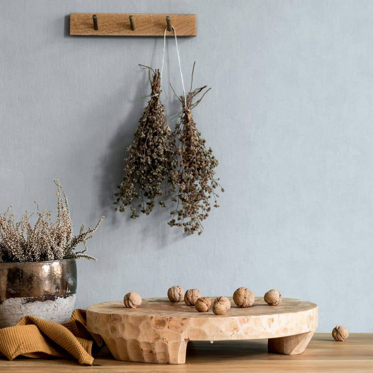 Vliestapete mit einfarbiger Struktur blau, grau Uni - WA445077