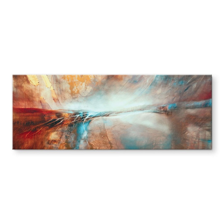 Acrylglasbild Leuchtender Horizont am Wasser - Schmucker - Panorama - WA491159