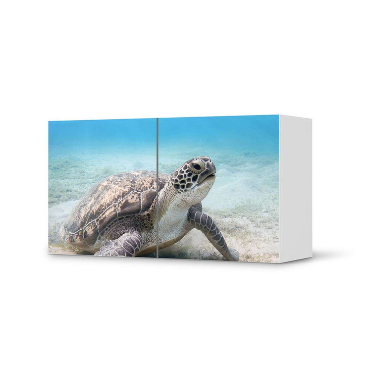 Folie IKEA Besta Regal 2 Türen (quer) - Green Sea Turtle - CR105358