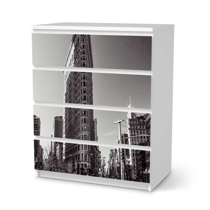 Folie IKEA Malm Kommode 4 Schubladen - Manhattan - CR105640