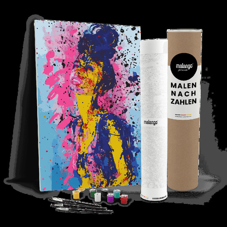 Malen nach Zahlen Leinwandbild - Frau in Extase - WA447034