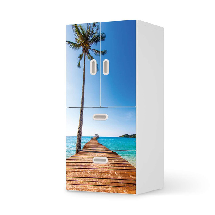 Möbelfolie IKEA Stuva / Fritids - 2 Schubladen und 2 kleine Türen - Caribbean - CR117434