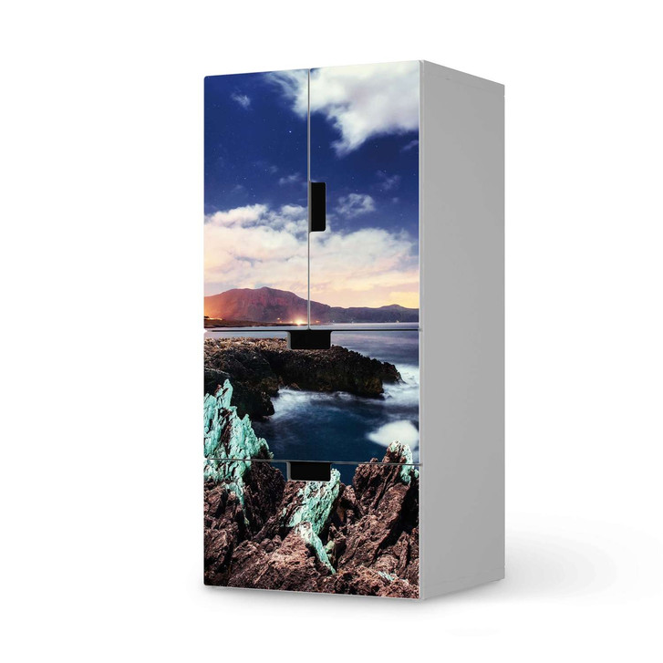 Möbelfolie IKEA Stuva / Malad - 2 Schubladen und 2 kleine Türen - Seaside - CR117125