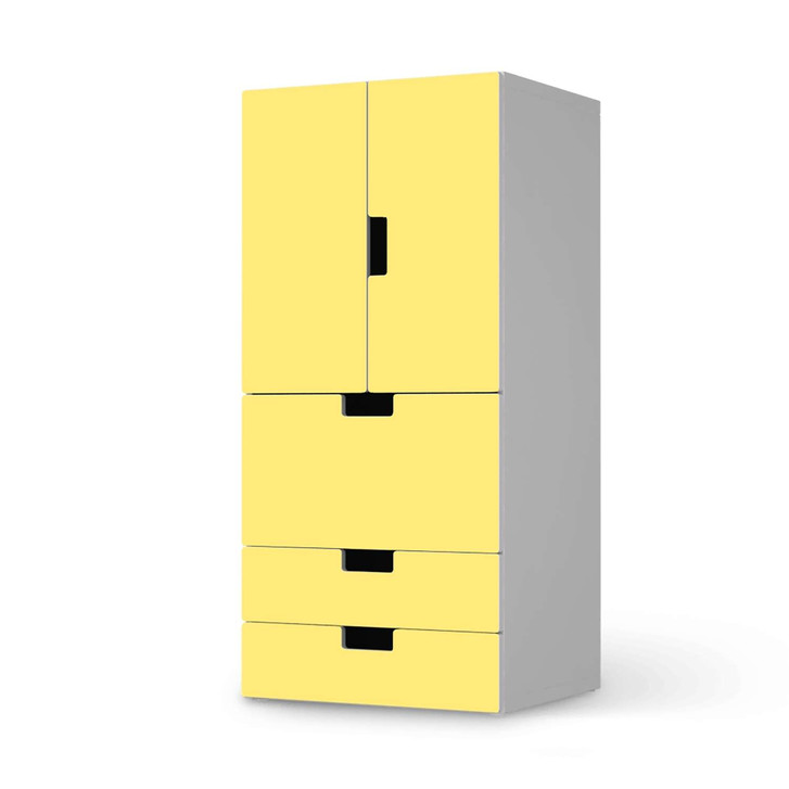 Möbelfolie IKEA Stuva / Malad - 3 Schubladen und 2 kleine Türen - Gelb Light - CR117200