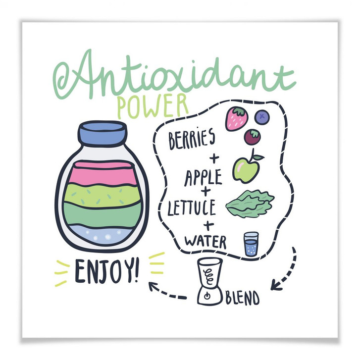 Poster Smoothie - quadratisch - WA249080