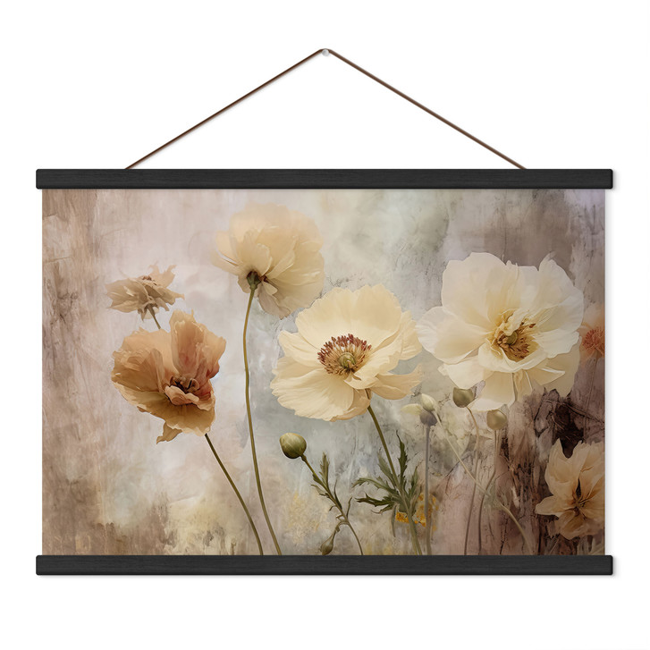 Stoffbild Blumenpracht in warmen Pastelltönen - Paksoylu - WA512702