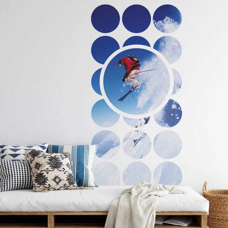 Wandsticker Ski-Jump-Muster - WA202683