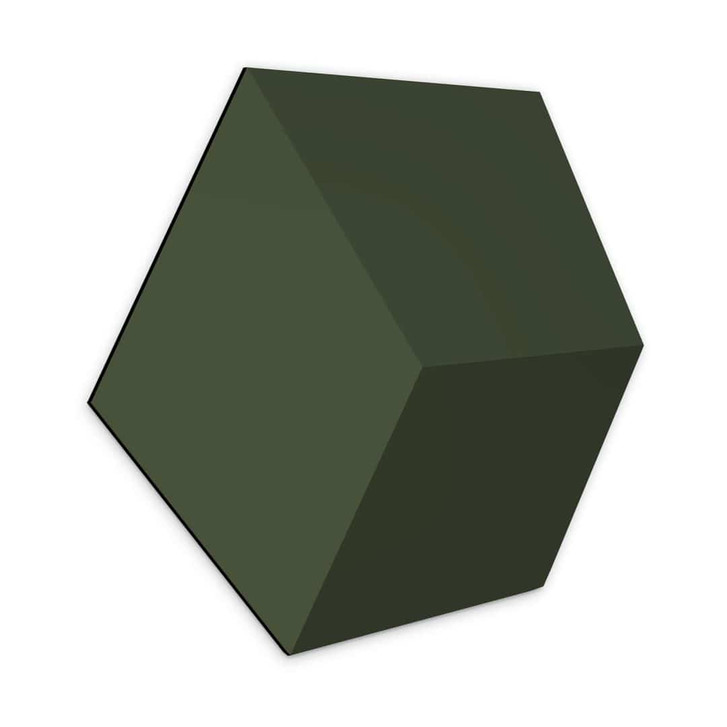 3D Hexagon - Alu-Dibond Dunkelgrün - WA324708