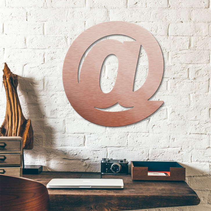 Alu-Dibond Buchstaben - Kupfereffekt - At-Zeichen - WA230828