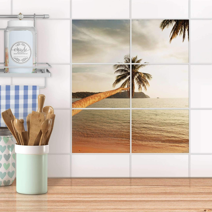 Fliesenfolie quer - Paradise - CR104528