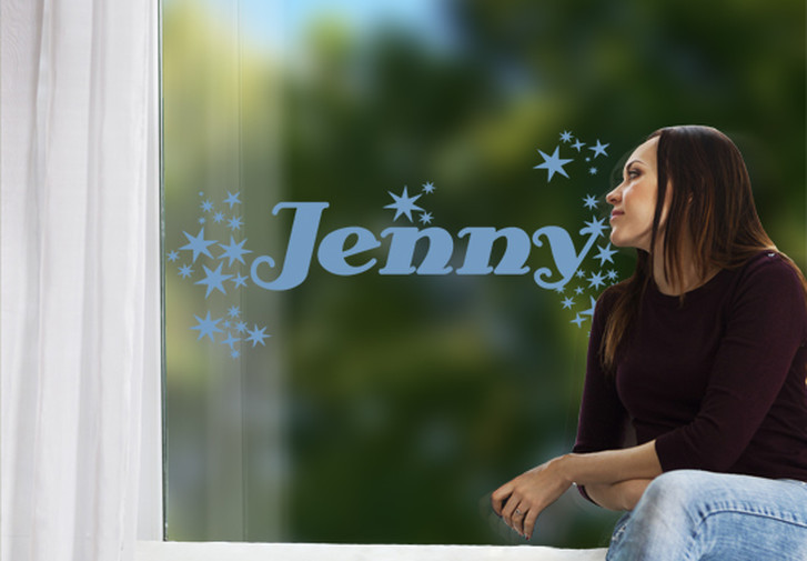 Glasdekor Wunschtext Gltzer Name - CG10203