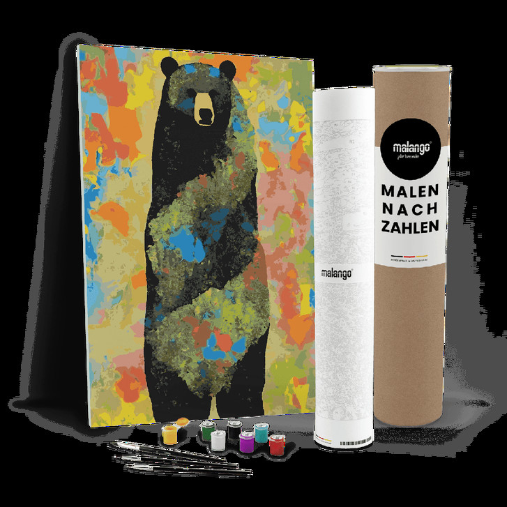 Malen nach Zahlen Leinwandbild - Bär Balduin - WA447004