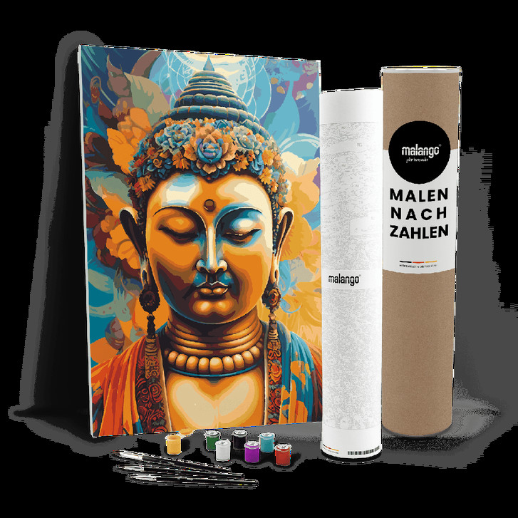 Malen nach Zahlen Leinwandbild - Buddha Blossom - WA447836