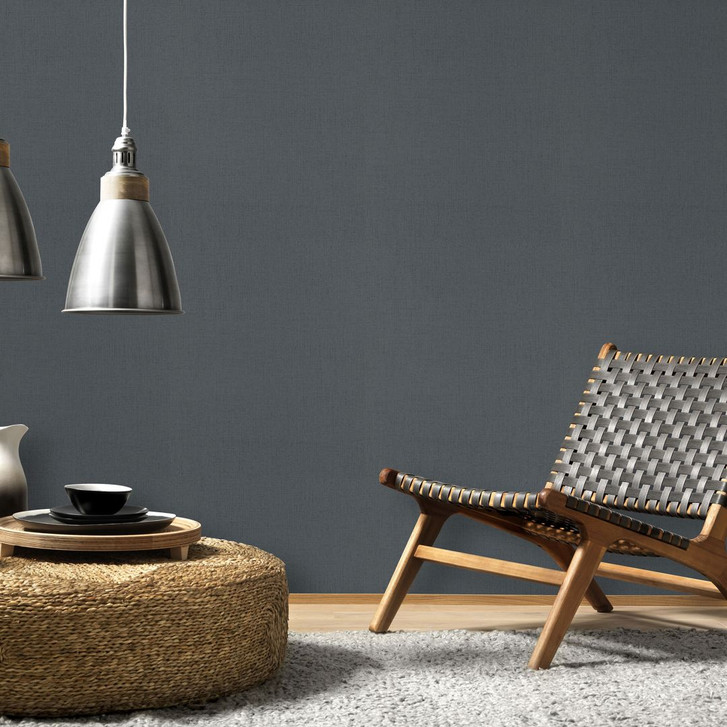 Moderne PVC-freie Uni-Vliestapete in grau - WA397580