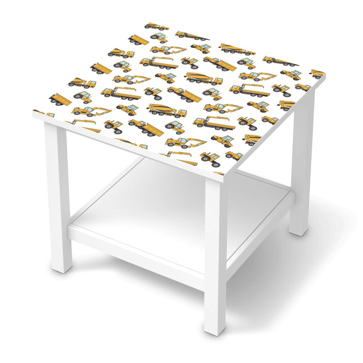 Möbel Klebefolie IKEA Hemnes Tisch 55x55cm - Working Cars - CR113642