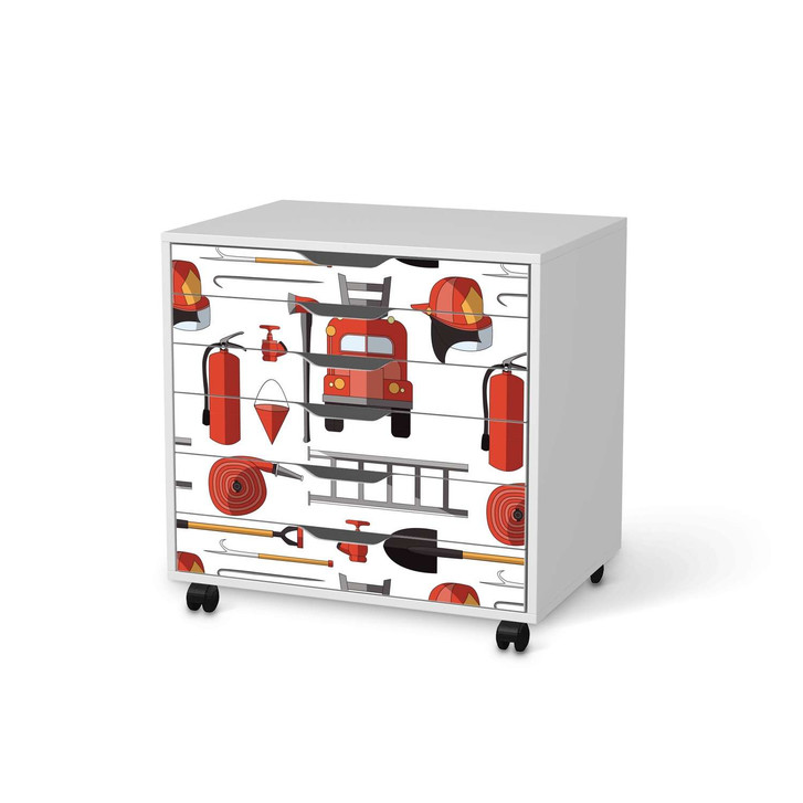 Möbelfolie IKEA Alex Rollcontainer 6 Schubladen - Firefighter - CR114207