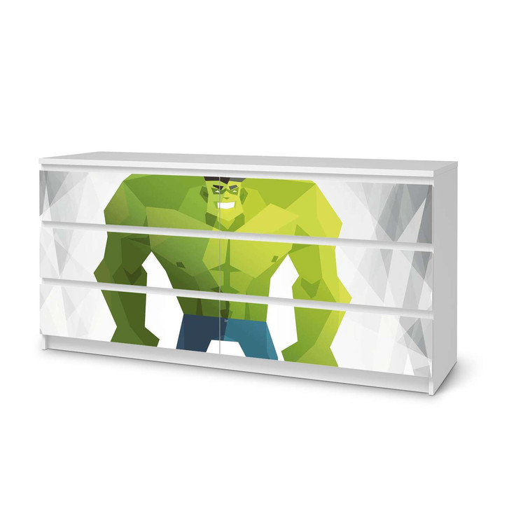Möbelfolie IKEA Malm Kommode 6 Schubladen (breit) - Mr. Green - CR116597