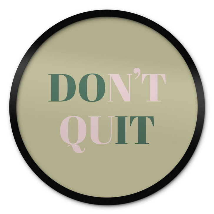 Poster Don't Quit Do it - Rund - WA427867