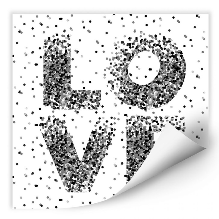 Wallprint Konfetti in Love - quadratisch - WA185131