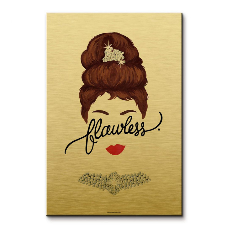 Wandbild Tohmé - Flawless Audrey - Alu-Dibond-Goldeffekt - WA383326