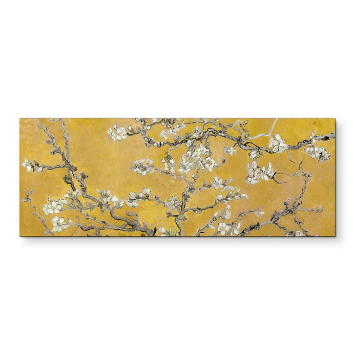 Wandbild van Gogh - Mandelblüte - ocker - Panorama - Alu-Dibond - WA421693