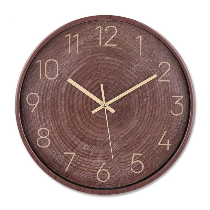 Wanduhr Baumstamm in Holzoptik Ø30cm - WA344153