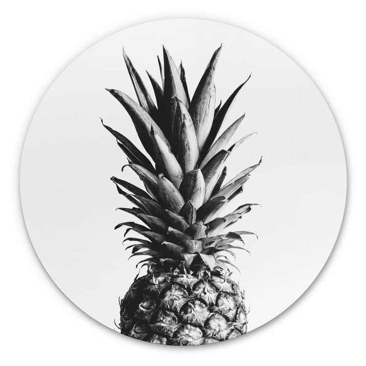 Alu-Dibond 1X Studio - Ananas - Rund - WA319641