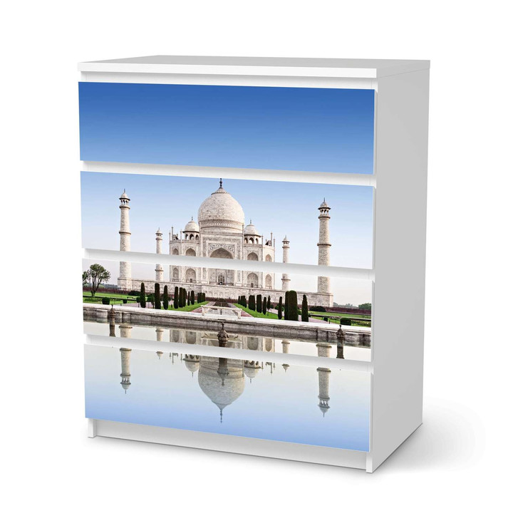 Folie IKEA Malm Kommode 4 Schubladen - Taj Mahal - CR105701