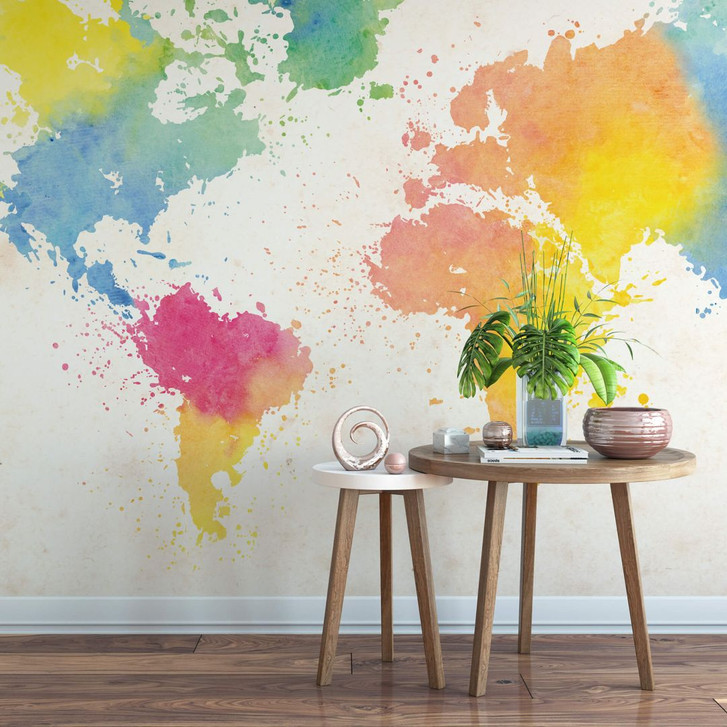 Fototapete Weltkarte - Watercolour - WA227792