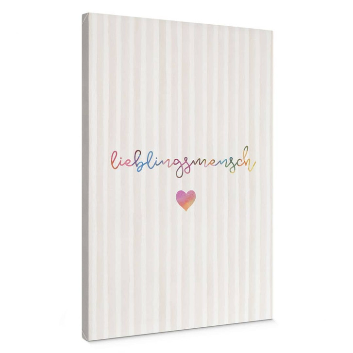 Leinwandbild Lieblingsmensch mit Herz - WA496854